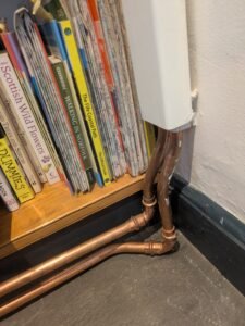 badly installed pipework installation now in june 25 4
